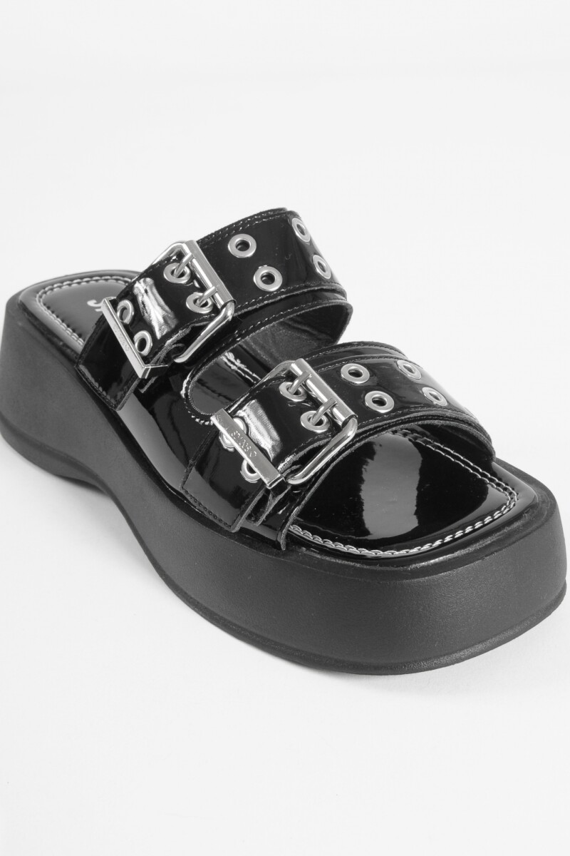 Sandalia Flor negro