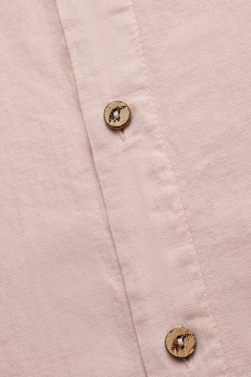 LONG SLEEVE LINEN SHIRT Rose Water