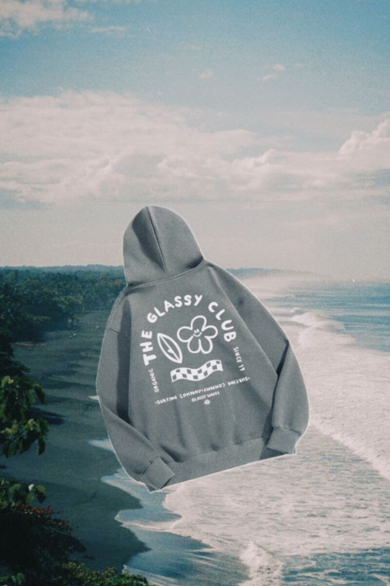 HOODIE SURFING CLUB / Gris U