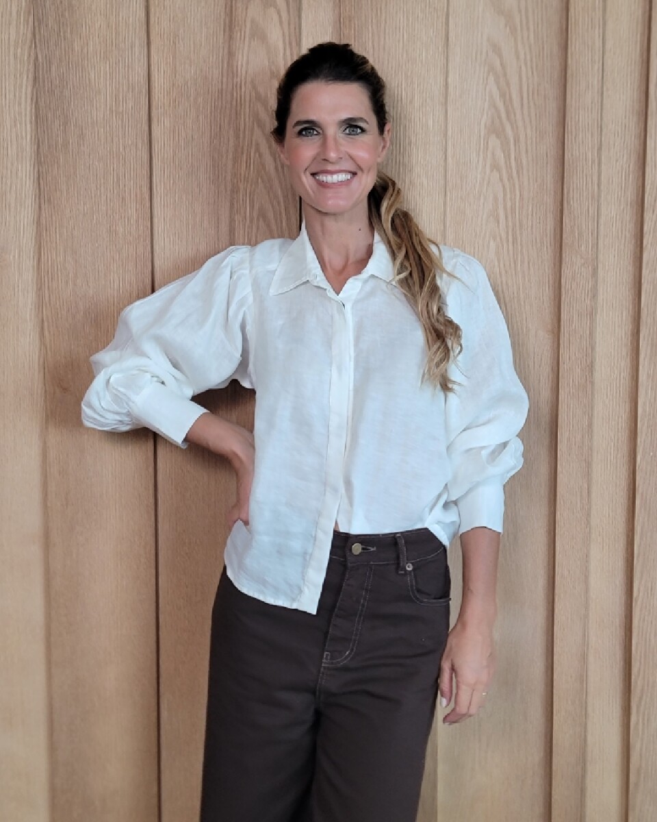 Camisa Amalia - Puro Lino Crudo 