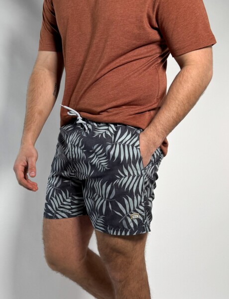 Short de baño estampado Cerati Topo