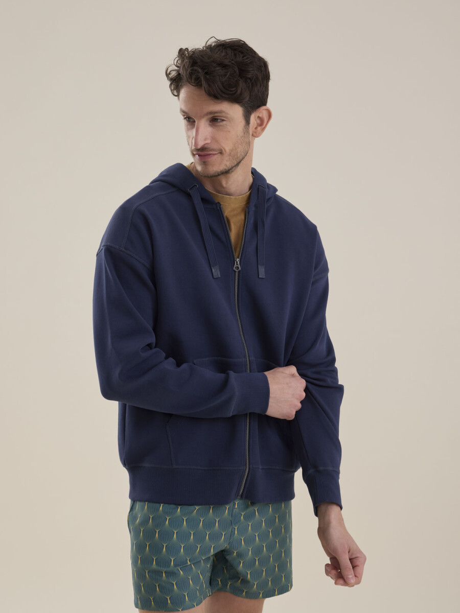 FLEECE MICHIGAN - AZUL 