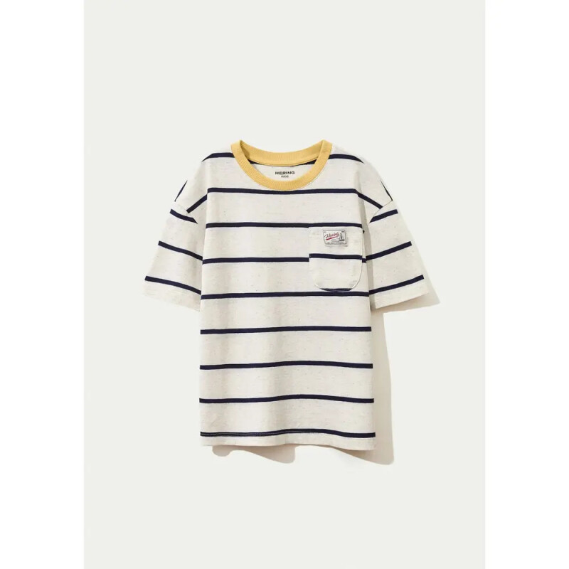 CAMISETA MM AZUL CARIBE/CHUMBO/BLANCO