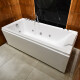 Bañera Con Hidromasaje Blanco Autoportante 1700X750X550 Basico 6 Jets Gdes C/Grif Izq Motor 1.5 BLANCO