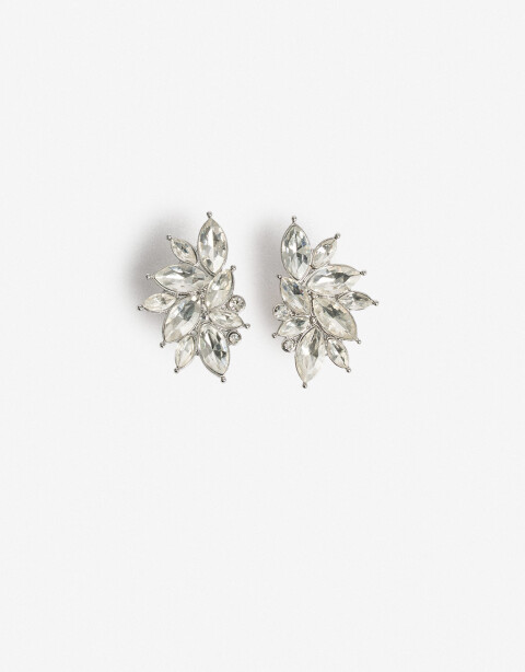Aros Clips Strass Cristal