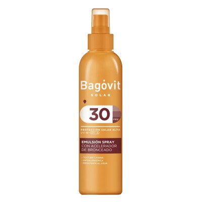 Protector Solar Bagovit Spray Bronceador Fps30 200 Grs. Protector Solar Bagovit Spray Bronceador Fps30 200 Grs.