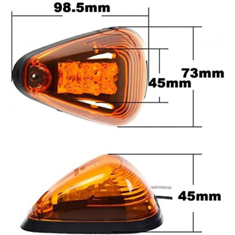 FARO LED MERCEDES BENZ TECHO CABINA 10-30V AMBAR CAMION OMNIBUS - FARO LED MERCEDES BENZ TECHO CABINA 10-30V AMBAR CAMION OMNIBUS -