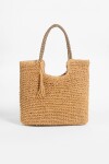 Cartera playera pompom camel