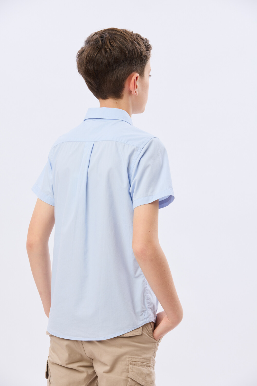 CAMISA LISA Celeste