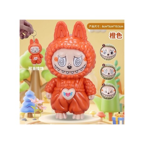 Llavero Muñeco Labubu LKN-1 Gira la Cabeza Varios Colores 001