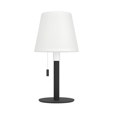 Lámpara de mesa negro-blanco solar RGBWW IP54 EG3694