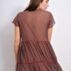 Vestido Feli Tul Marron