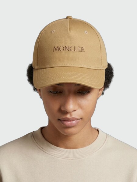 Moncler - Gorra de beisbol Logo Beige Medio