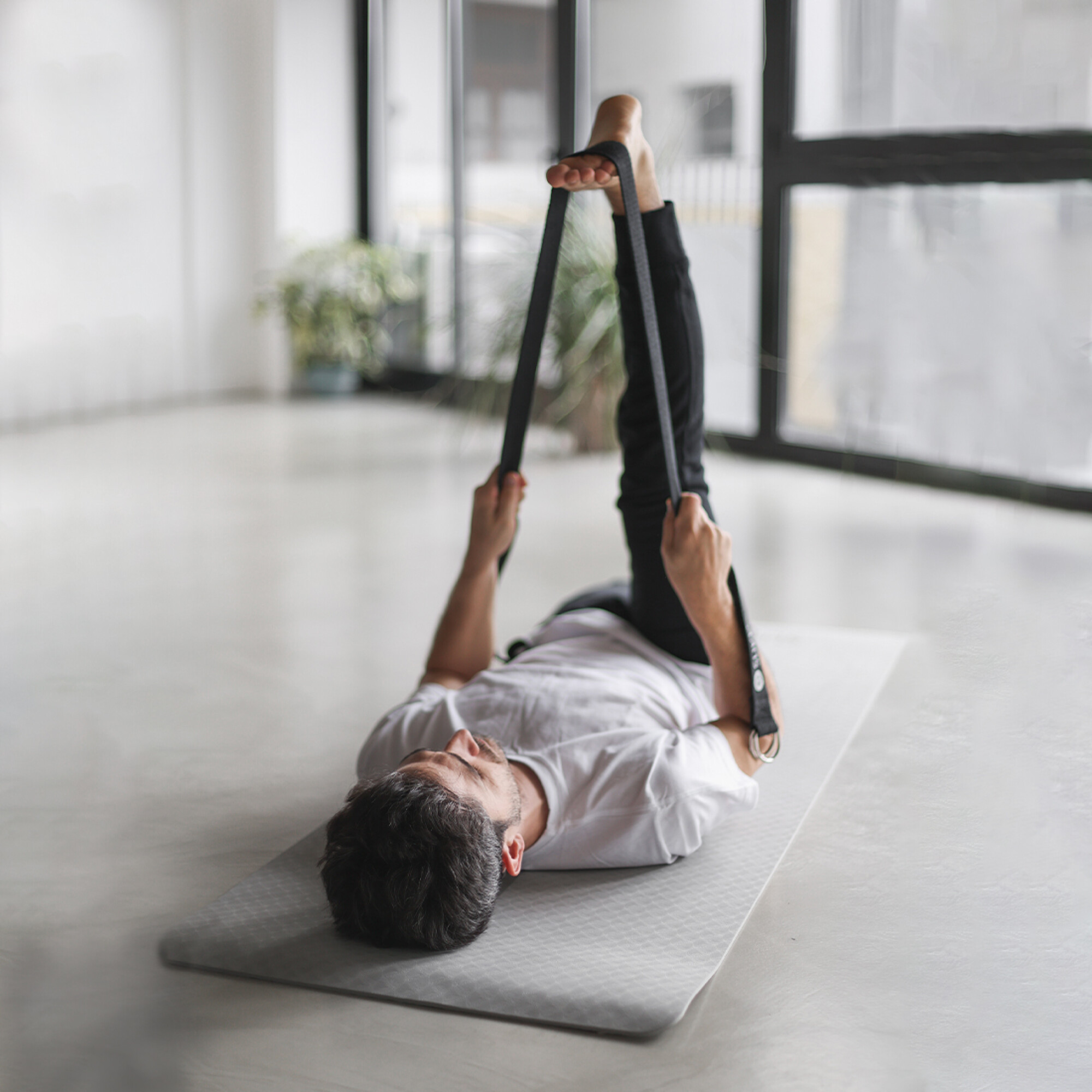 Cinto Cinturón Yoga Fitness Pilates Flexibilidad Strap 180Cm