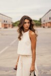 Blusa Gretta Areia Blusa Gretta Areia