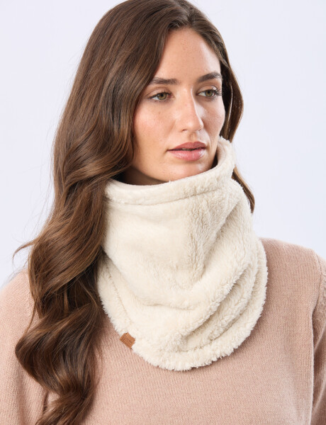CUELLO POLAR Y SHERPA Beige