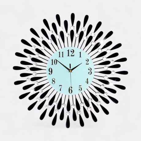 Reloj De Pared Pétalos Negros Reloj De Pared Pétalos Negros