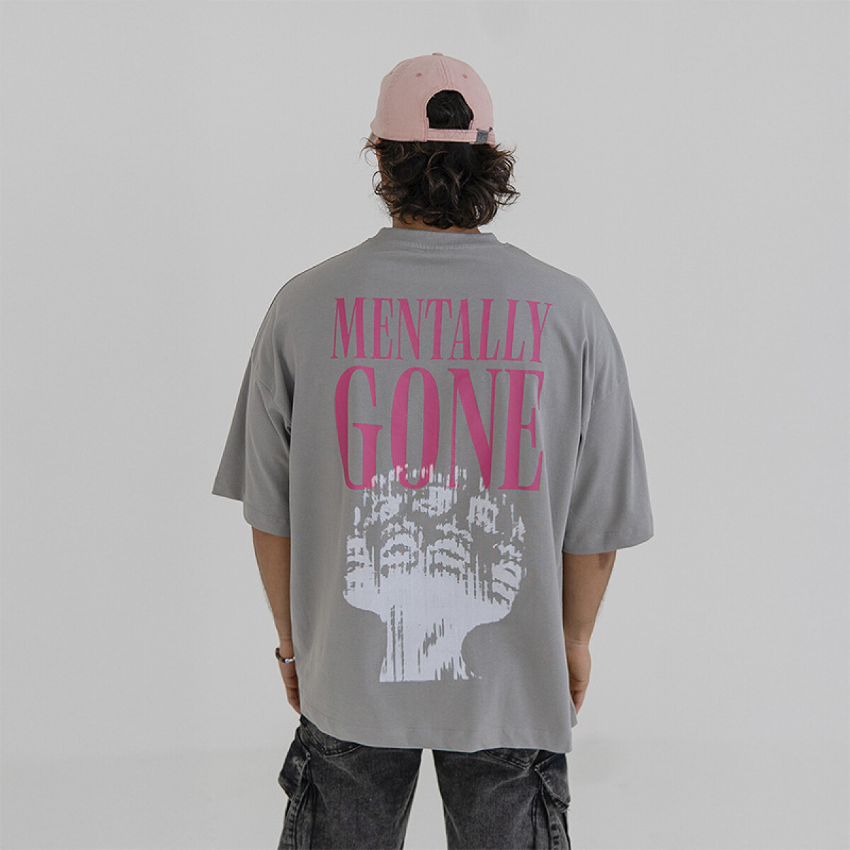 Remera Pulau Mentally Gone - Gris 