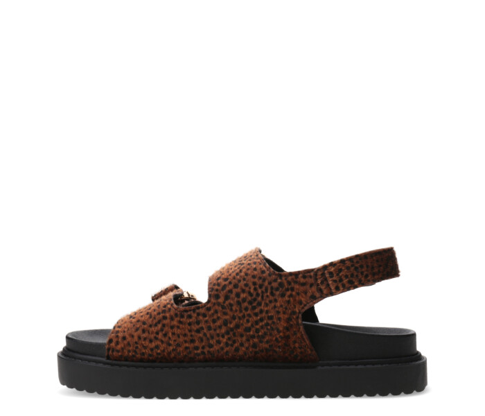Sandalia ORYX con doble hebilla Animal Print