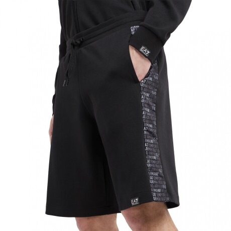 LOGO SERIES COTTON-BLEND - EA7 EMPORIO ARMANI Black