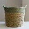 Canasto Seagrass 29 cm Verde