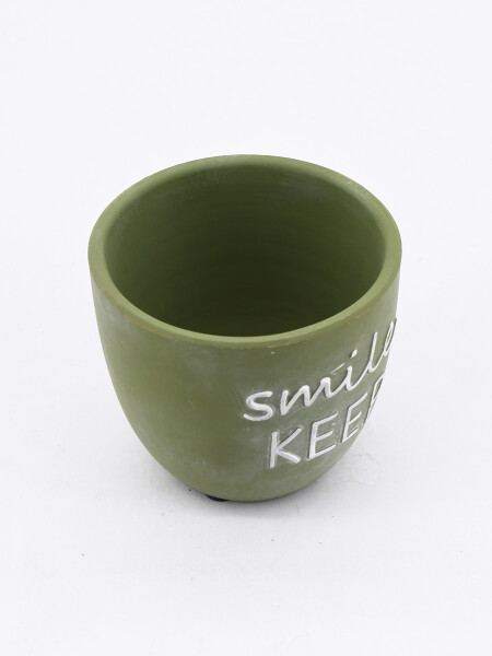 MACETA SMILE VERDE