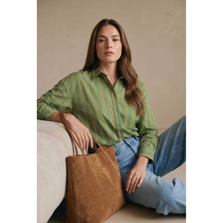 Camisa Rayada Verde