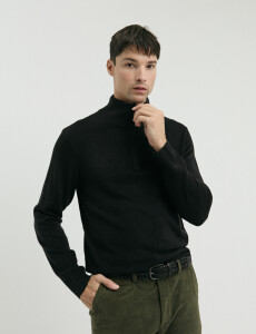 470415 REMERA HARRINGTON LABEL Negro