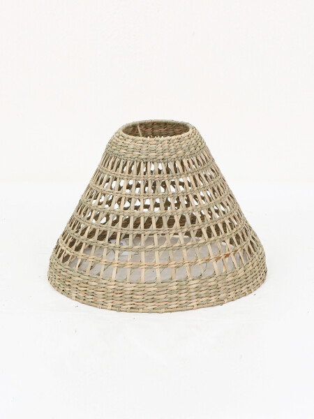 LAMPARA DE TECHO CÓNICA MARRON