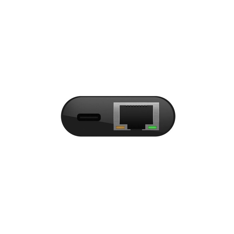 Adaptador Belkin USB-C a Ethernet con Carga USB-C Black Adaptador Belkin USB-C a Ethernet con Carga USB-C Black