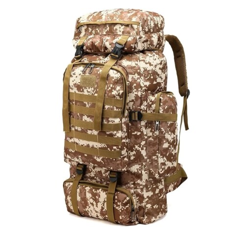 Mochila Táctica Militar 80L Trekking Camuflado