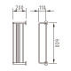 TOALLEROS PORTATOALLA CON KIT FIJACION METAL CR URBAN LATON CROMO