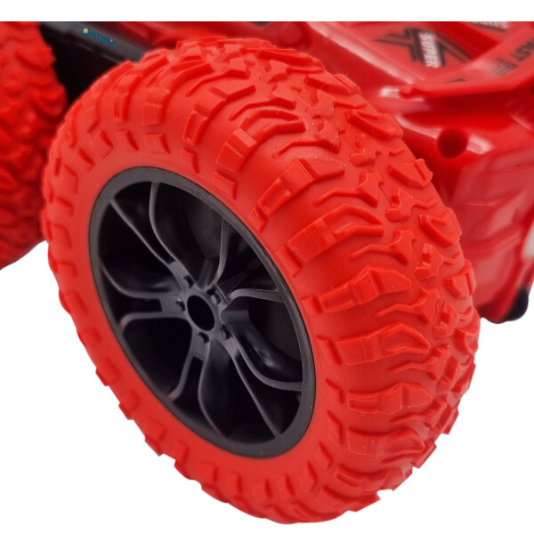 Auto Acrobático 360 Control Remoto Transformer Todo Terreno Variante Color Rojo
