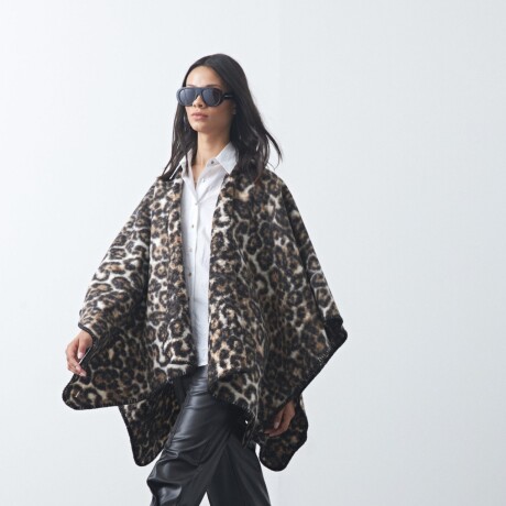 PONCHO DOLMADES Animal Print