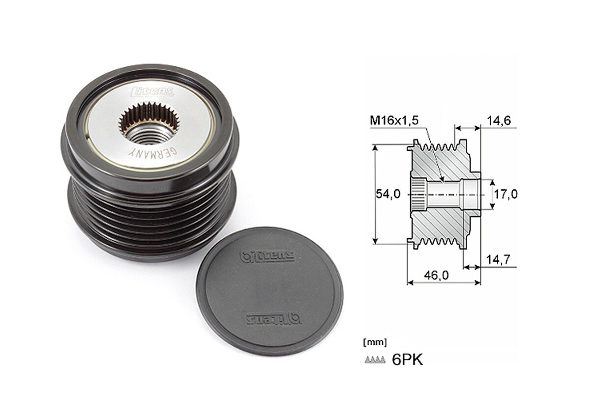 Polea Alternador Marcha Libre Citroen Jumpy, Peug Expert 19-25 Polea Alternador Marcha Libre Citroen Jumpy, Peug Expert 19-25