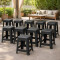 Set x10 Banquetas Bela Vista NEGRO
