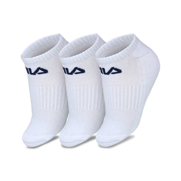 Fila medias tripack unisex caño corto - blanco Blanco