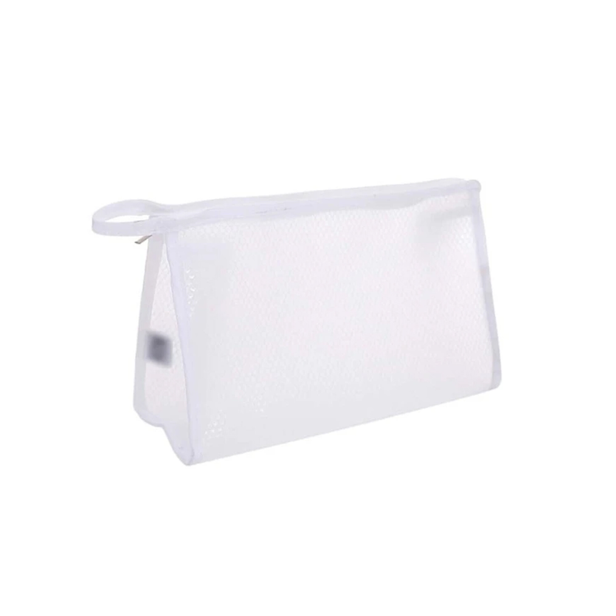 Neceser Transparente Con Red Blanco — Mis Petates