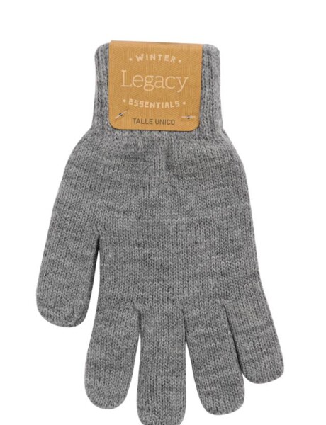 GUANTES TEJIDO Gris