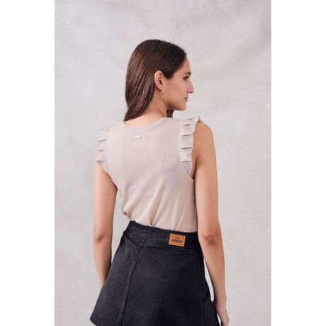 Musuclosa Manga Tablitas Lurex Crudo