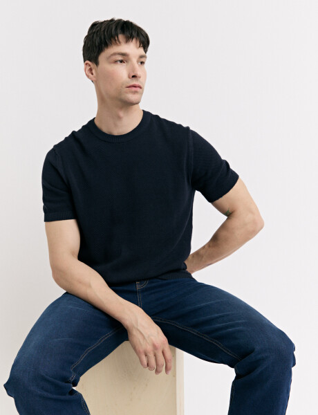 520575 T-SHIRT HARRY Azul Oscuro