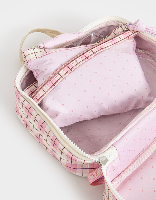 Porta Cosméticos Necessaires - Estampado Escoces