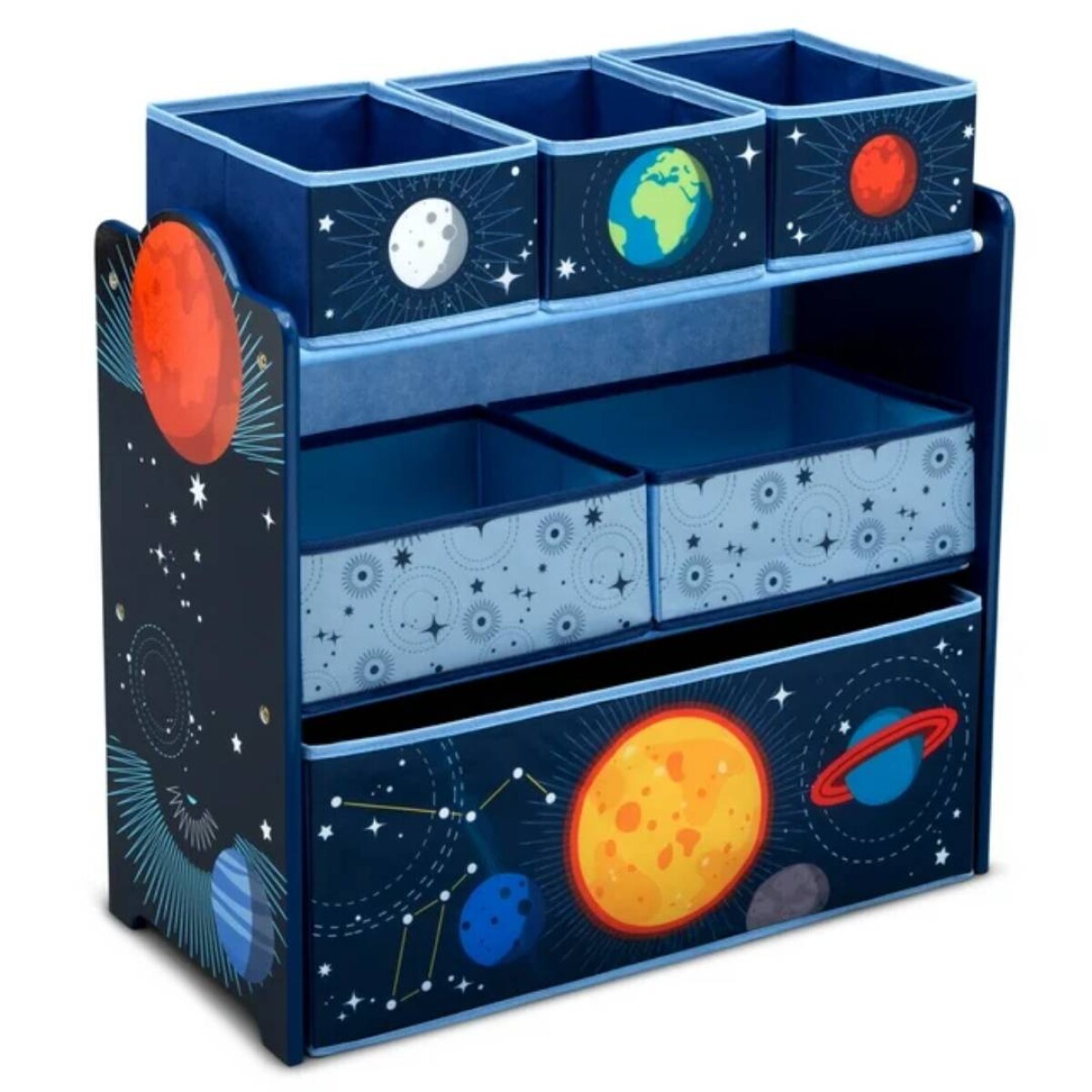 Organizador de juguetes Wisly de Sistema Solar - 6 contenedores 