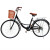 Bicicleta Pigewn Urbana Rodado 26 Canasto Freno Disco 7 Vel Color Negro
