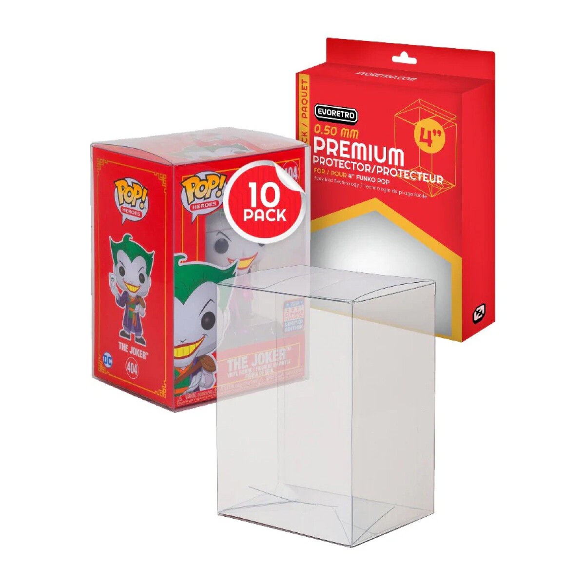 Protectores para Funko Pop - Pack x10 - Transparentes - 0,50 mm *No incluye Funko* 