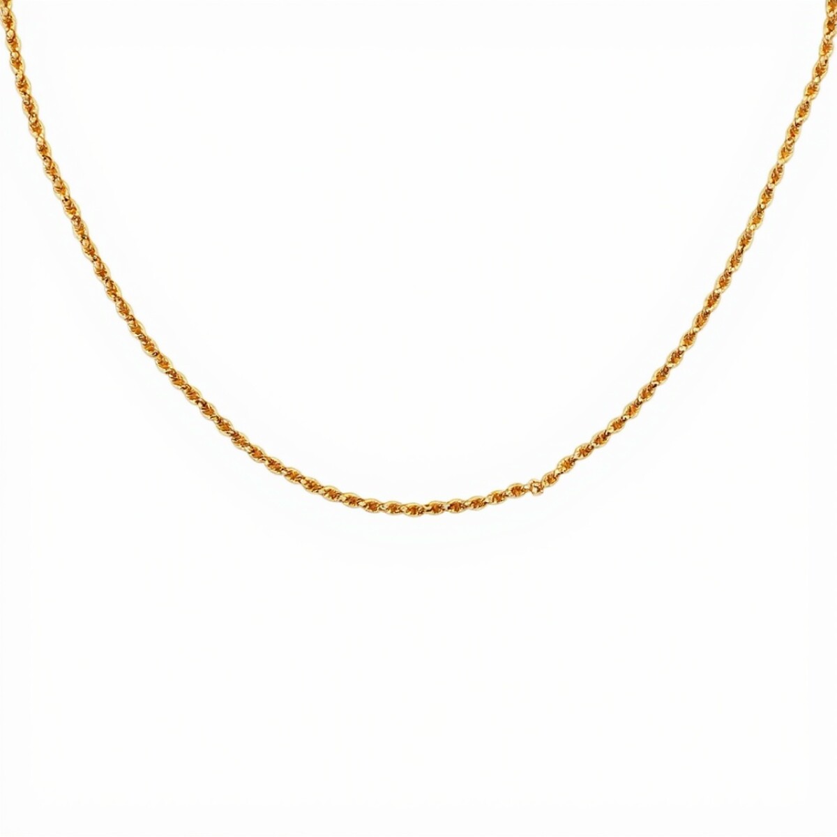 Cadena oro Salomónico -Oro bajo -Sin Piedra-CD8028 - sinpiedra 