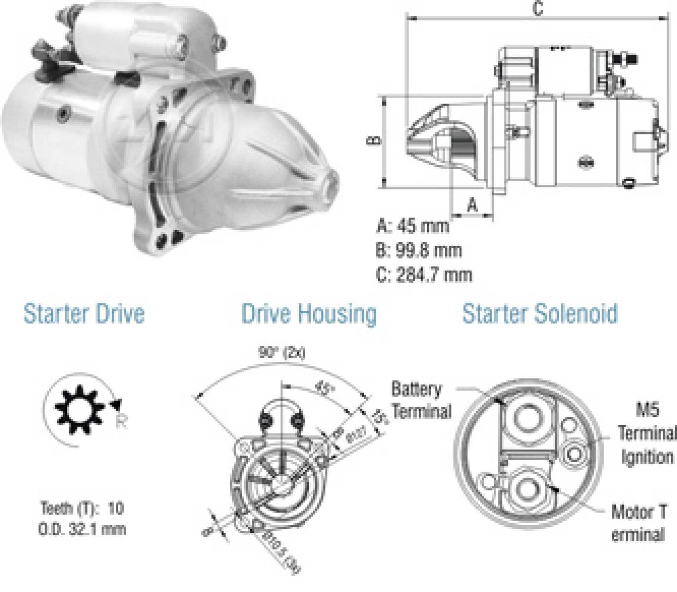 ARRANQUE VOLKSWAGEN 13190-17210 PRESTOLITE 12V M93R =8048003 - 