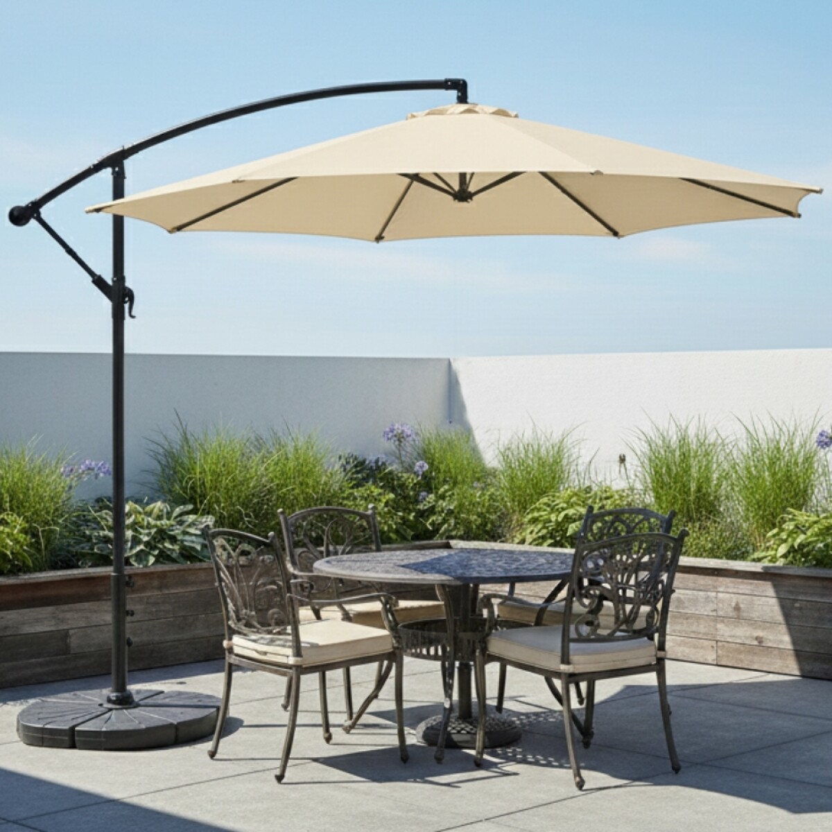Sombrilla de Jardín 3.0m - Beige 