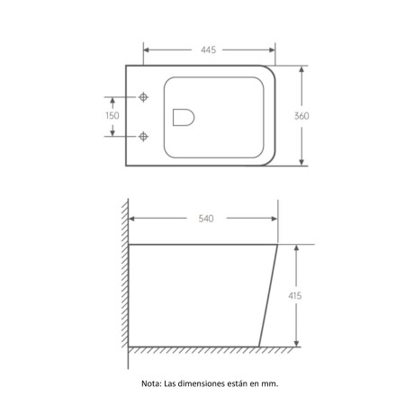INODORO CORTO C/TAPA BLANCO BLANCO