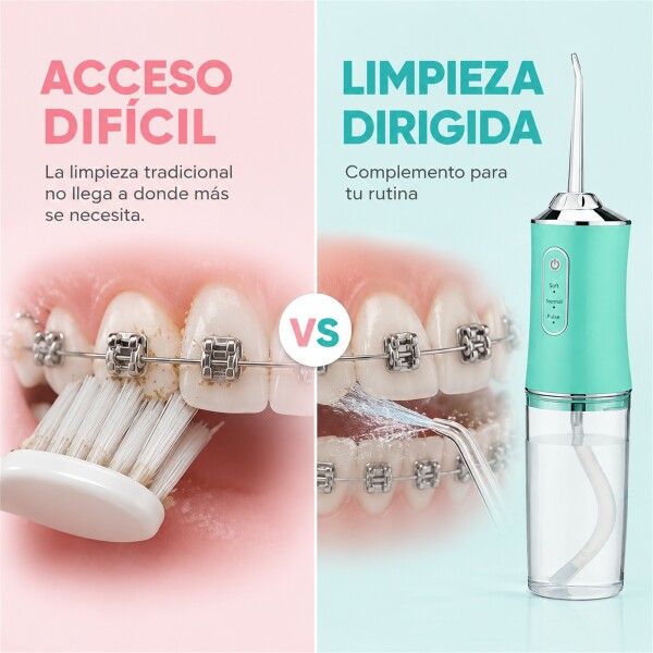 Irrigador Limpiador Oral Bucal Dental Brackets Profesional Verde